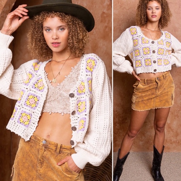 Soft Chenille Button-Up Cardigan Sweater - Picture 6 of 7